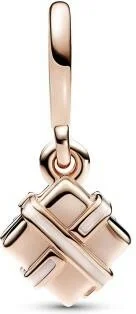 Charm Pandora Pendant Cadeau d’Anniversaire Ouvrable Doré Rose Pandora Moments vue 3