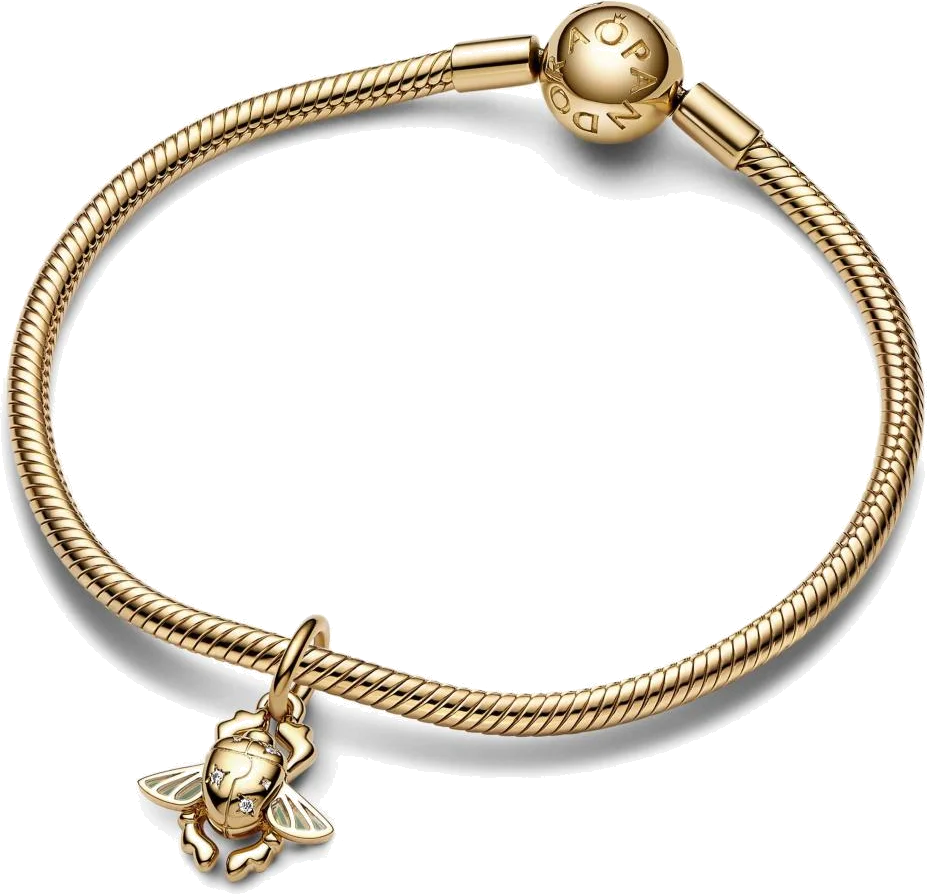 Charm Pandora Pandora Bleu - Pendant Disney Aladdin Scarabée vue 3