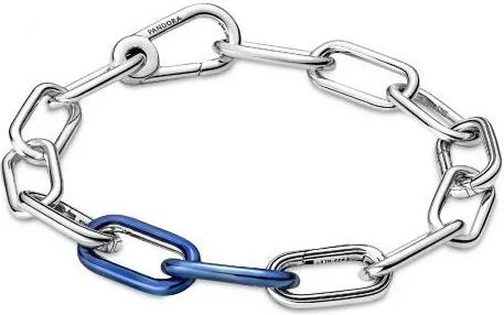 Double Link Bleu Électrique métallique Pandora ME vue 2