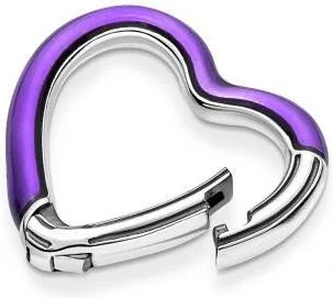 Connecteur Cœur Violet Lumineux Pandora ME vue 2