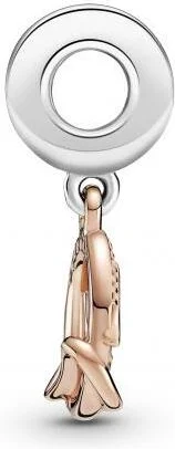 Charm Pandora Pendant argent et Métal doré à l'or rose fin 585/1000 Mum Pandora People vue 3