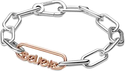 Link Believe Métal doré à l'or rose fin 585/1000 Pandora ME vue 2