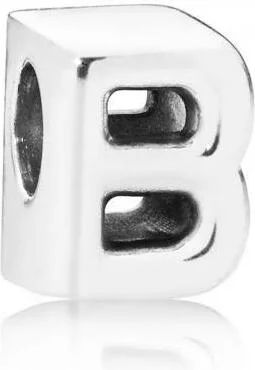 Charm Pandora Alphabet Lettre B Pandora Moments Argent 925/1000 vue 2
