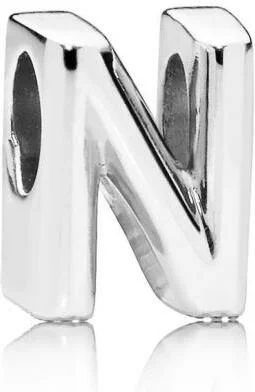 Charm Pandora Alphabet Lettre N Pandora Moments Argent 925/1000 vue 2