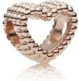 Charm Pandora Coeur Perlé Rose vue 2