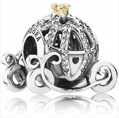 Charm Pandora Disney carrosse citrouille de Cendrillon Disney x Pandora Argent 925/1000 vue 2