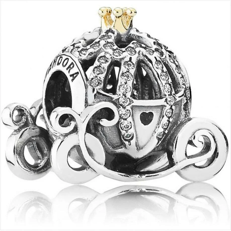 Charm Pandora Disney carrosse citrouille de Cendrillon Disney x Pandora Argent 925/1000
