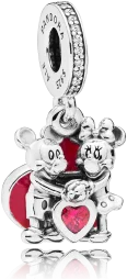 Charm Pandora Disney L'Amour de Minnie et Mickey Femme Disney x Pandora Argent 925/1000 vue 2