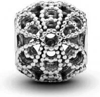 Charm Pandora 791282 en Argent 925, Fleur Ajourée Perlé, pour Femme vue 2
