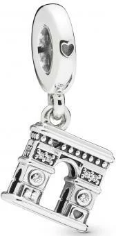 Charm Pandora pendant Arc de Triomphe Pandora Moments Argent 925/1000 vue 2