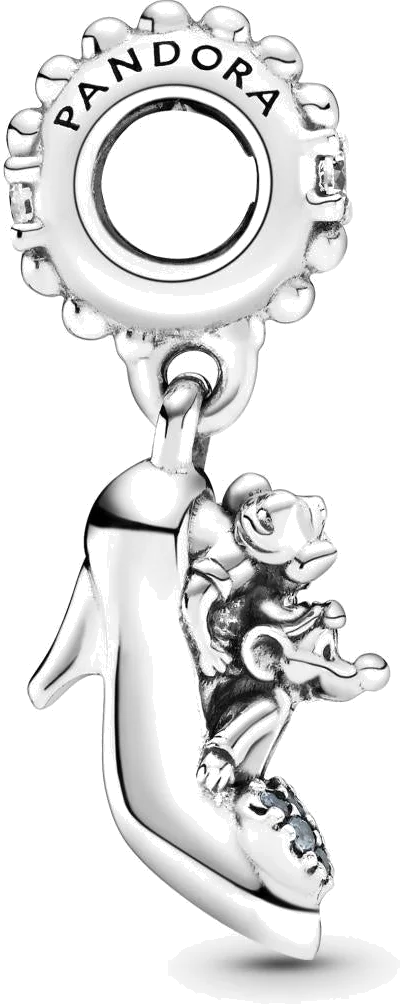 Charm Pandora Pendant argent Cendrillon Pantoufle de Verre & Souris Disney x Pandora vue 3