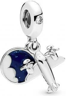 Charm Pandora Pendant Avion à Hélice Pandora Moments Argent 925/1000 vue 2