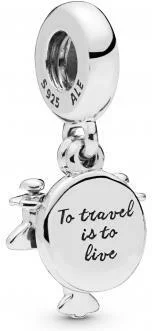 Charm Pandora Pendant Avion à Hélice Pandora Moments Argent 925/1000 vue 3