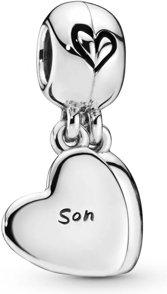 Pandora Charm Pendant Cœur Séparable Mère et Fils en Argent 925 - Réf. 797777EN16