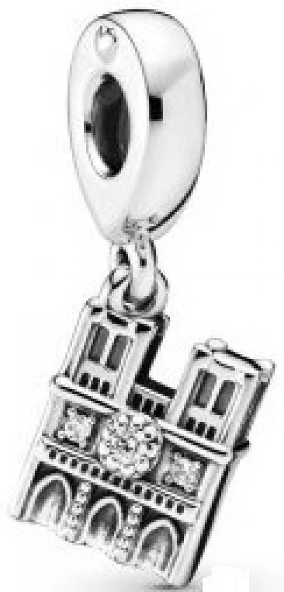 Charm Pandora pendant Notre-Dame Pandora Moments Argent 925/1000