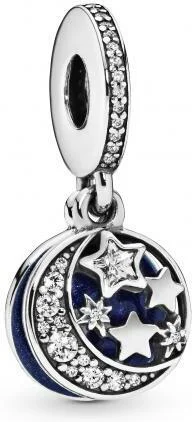 Charm Pandora pendentif lune et ciel bleu Pandora Moments Argent 925/1000 vue 2
