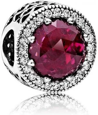 Charm Pandora Rose Cerise Scintillant Pandora Timeless Argent 925/1000 vue 2