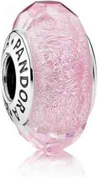 Charm Pandora Verre de Murano Rose Facetté Pandora Moments Argent 925/1000 vue 2