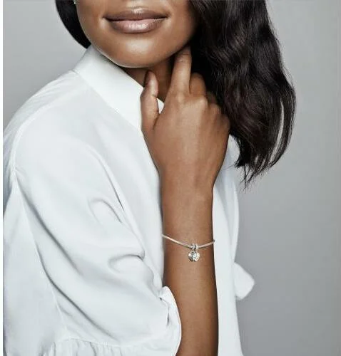 Charm Pandora Pendant argent Cœur Séparable Tante & Nièce Pandora People vue 4