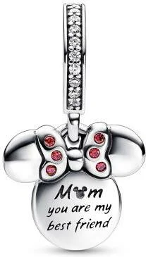 Charm Pandora Pendant Double Silhouette de Minnie Multicolore - Disney X Pandora vue 2
