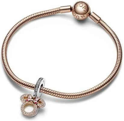 Charm Pandora Pendant Double Silhouette de Minnie Multicolore - Disney X Pandora vue 3