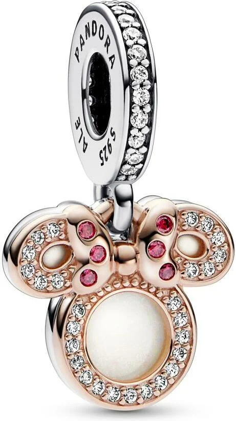 Charm Pandora Pendant Double Silhouette de Minnie Multicolore - Disney X Pandora