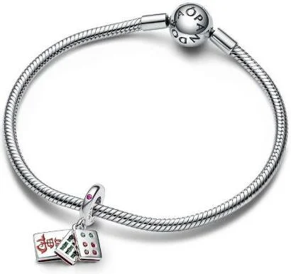 Charm Pandora Pendant Triple Mahjong vue 3