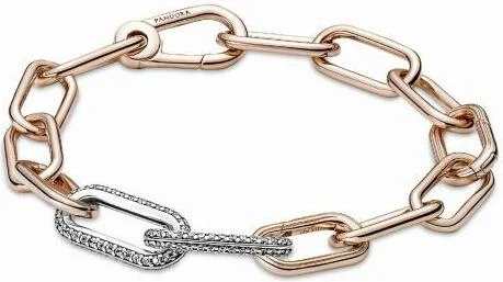 Double Link Pavé argent métallique Pandora ME vue 2