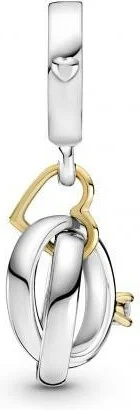 Charm Pandora Alliances Bicolores 799319C01 en Argent 925 et Doré pour Femme vue 2