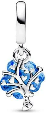 Charm Pandora Pendant Arbre de Vie Murano Bleu vue 2