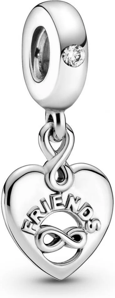 Charm Pandora Pendant argent Cœur Amis Pour Toujours Pandora