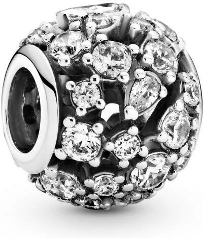 Charm Pandora argent Ajouré Rond Scintillant Pandora Timeless