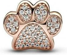 Charm Pandora en Métal doré à l'or rose fin 585/1000 Patte vue 2