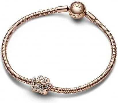Charm Pandora en Métal doré à l'or rose fin 585/1000 Patte vue 3