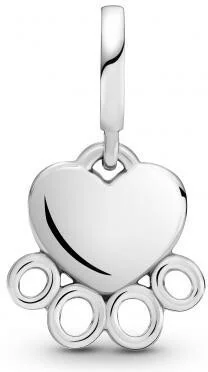 Charm Pandora Cœurs et Empreinte de Pattes 799360C00 en Argent 925 pour Femme vue 2