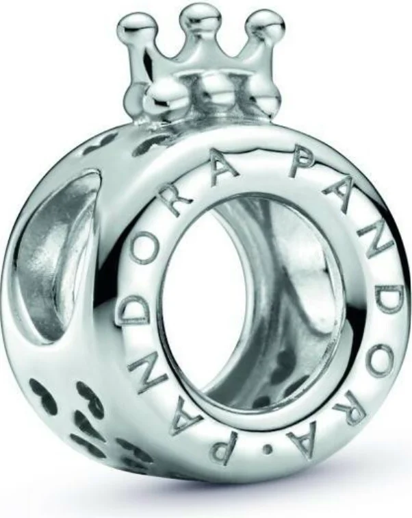 Charm Pandora en Argent 925 Logo et O Couronné - Réf. 799036C00 - Pour Femme