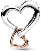 Charm Pandora Cœur de l’Infini Ajouré Bimatière Pandora Moments vue 2