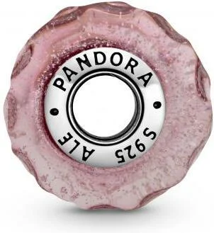 Charm Pandora Verre de Murano Rose Ondulé Fantaisie Pandora Moments Argent 925/1000 vue 3
