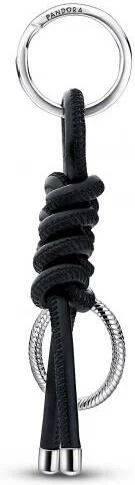 Porte-clés Pandora Moments en argent 925 noir - Réf. 392260C01 - Pour femme vue 2