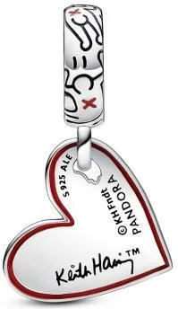Charm Pandora et perles Cœur rouge – Pandora vue 2