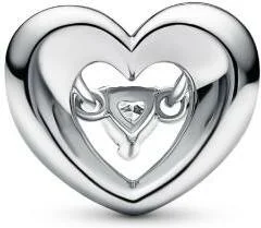 Charm Pandora Cœur Lumineux et Pierre Flottante -  Pandora vue 2