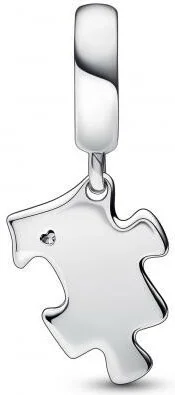 Charm Pandora Pendant Pièce de Puzzle Scintillante Argenté vue 2