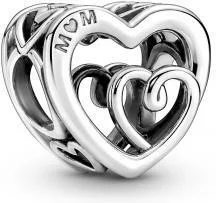 Charm Pandora Cœurs de l’Infini Entremêlés Argenté Pandora Moments vue 2