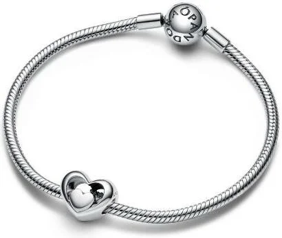Charm Pandora Ajouré Cœur et Inscription vue 3