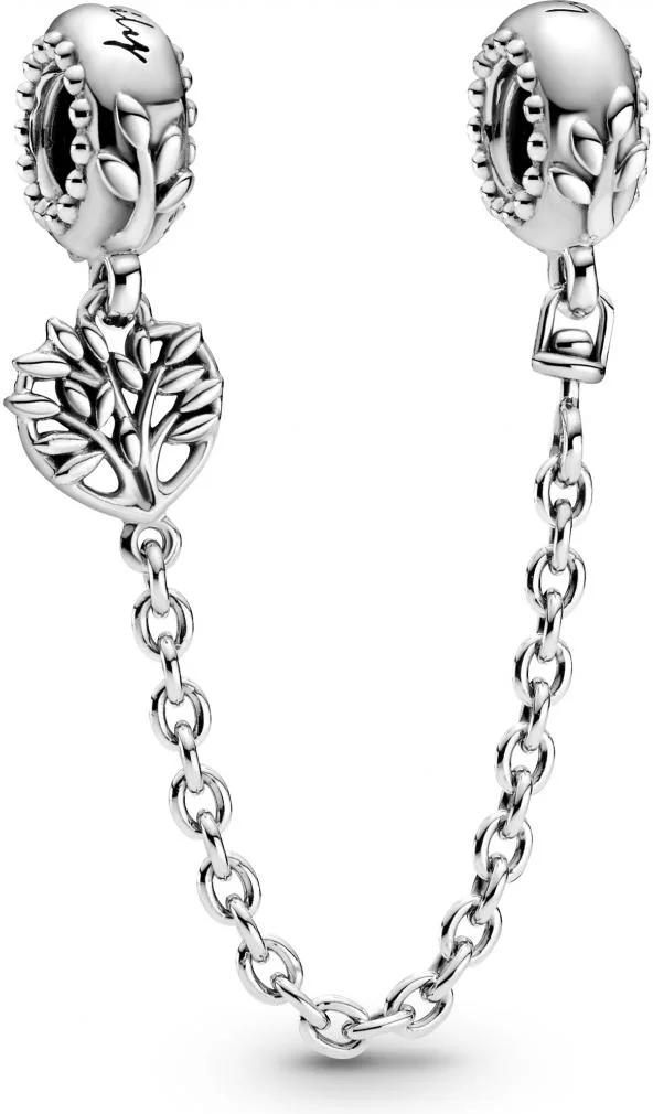 Charme Pandora Argent 925 pour Femme - Chaîne de Confort Cœur Arbre de Vie 799293C00-05