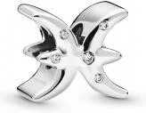 Charm Pandora argent Zodiaque Poisson Signe Astrologique vue 2