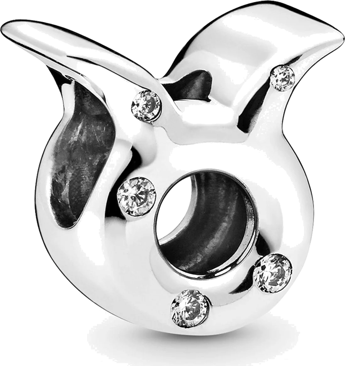 Charm Pandora argent Zodiaque Taureau Signe Astrologique