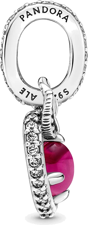 Pandora 399553C01 - Charm Disney Coeur Argent avec Pierre Rose Snow White pour Femme vue 2