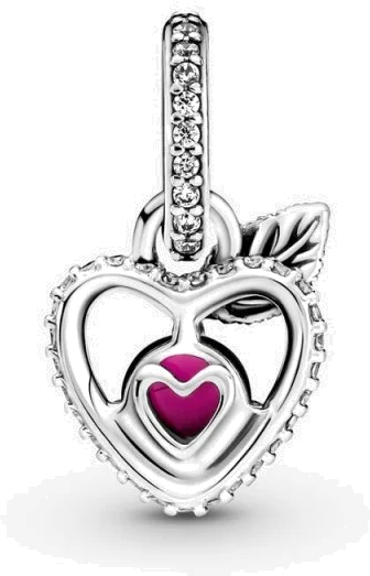 Pandora 399553C01 - Charm Disney Coeur Argent avec Pierre Rose Snow White pour Femme vue 3