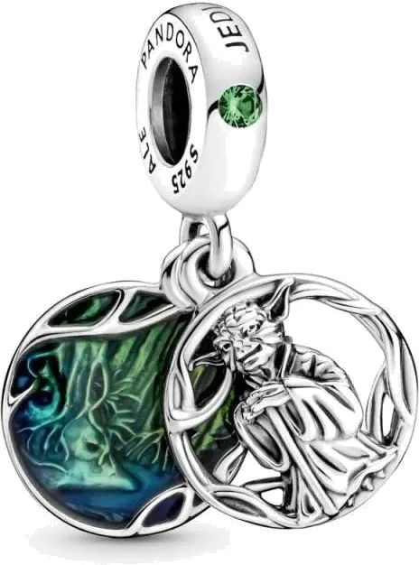 Charm Pandora Star Wars Yoda Vert - Argent 925 - Réf. 799501C01 - Pour Femme